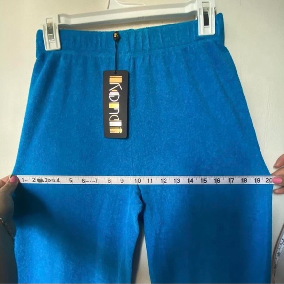 Suzie Kondi French Blue Wide-Leg Lounge Pants - Picture 2 of 5